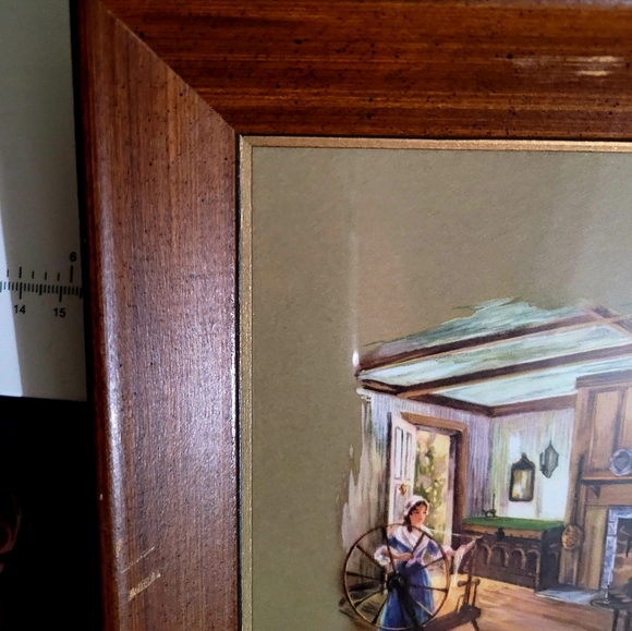 Vintage Wood Framed Signed Print - Picture 11 of 12